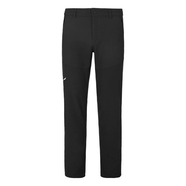 Salewa Softshell-Wanderhose Dolomia (2-Wege-Stretch, warm, wind- und wasserabweisend) schwarz Herren
